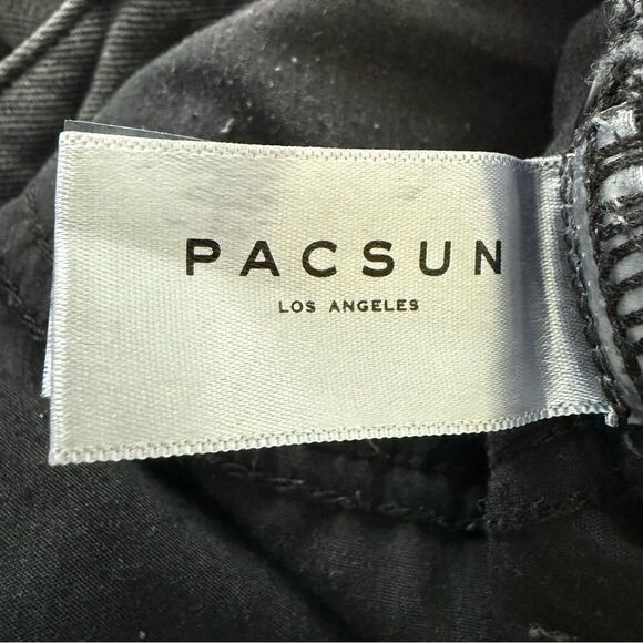 PacSun Washed Black Mini Frayed Pencil Skirt Casual - Picture 5 of 8